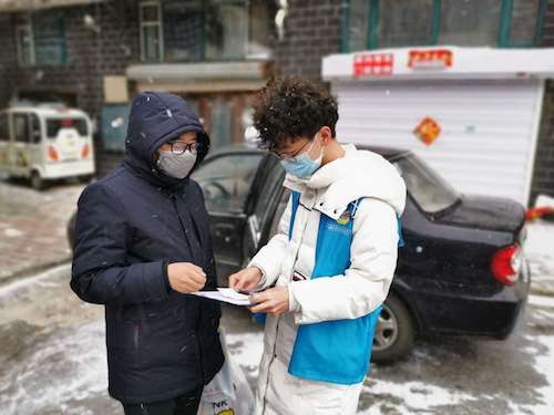 黑龙江海伦：康鑫磊 志愿值守这座城的健康防护线