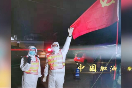 沈阳城内百块LED大屏映现众多最美&ldquo;逆行者&rdquo;的身影