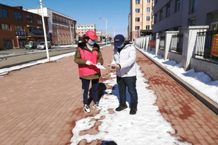 黑龙江丰林县返乡大学生为疫情防控助力