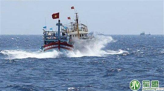 当心越南渔船上的枪