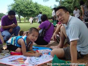 亲子绘风筝放飞童年梦