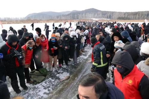 玉泉酒业首届粉丝冰雪节圆满落幕 冰湖冬捕传承金源文化