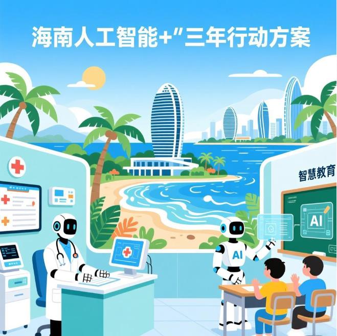 海南&ldquo;人工智能+&rdquo;三年行动方案：划定四大集聚区，2028年AI产业规模&ldquo;大幅提升&rdquo;
