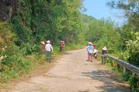 长汀河田：干群同心共建和美乡村 退役军人自费送清凉暖人心