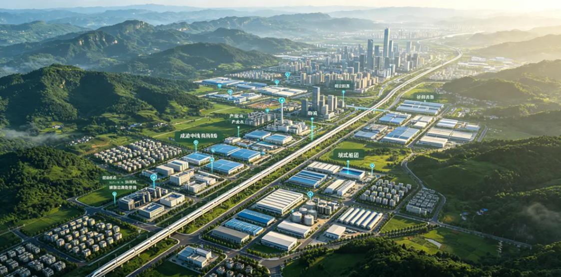 成渝中线科创大走廊&ldquo;施工图&rdquo;落地：一条高铁如何演算跨省创新的&ldquo;协同算式&rdquo;